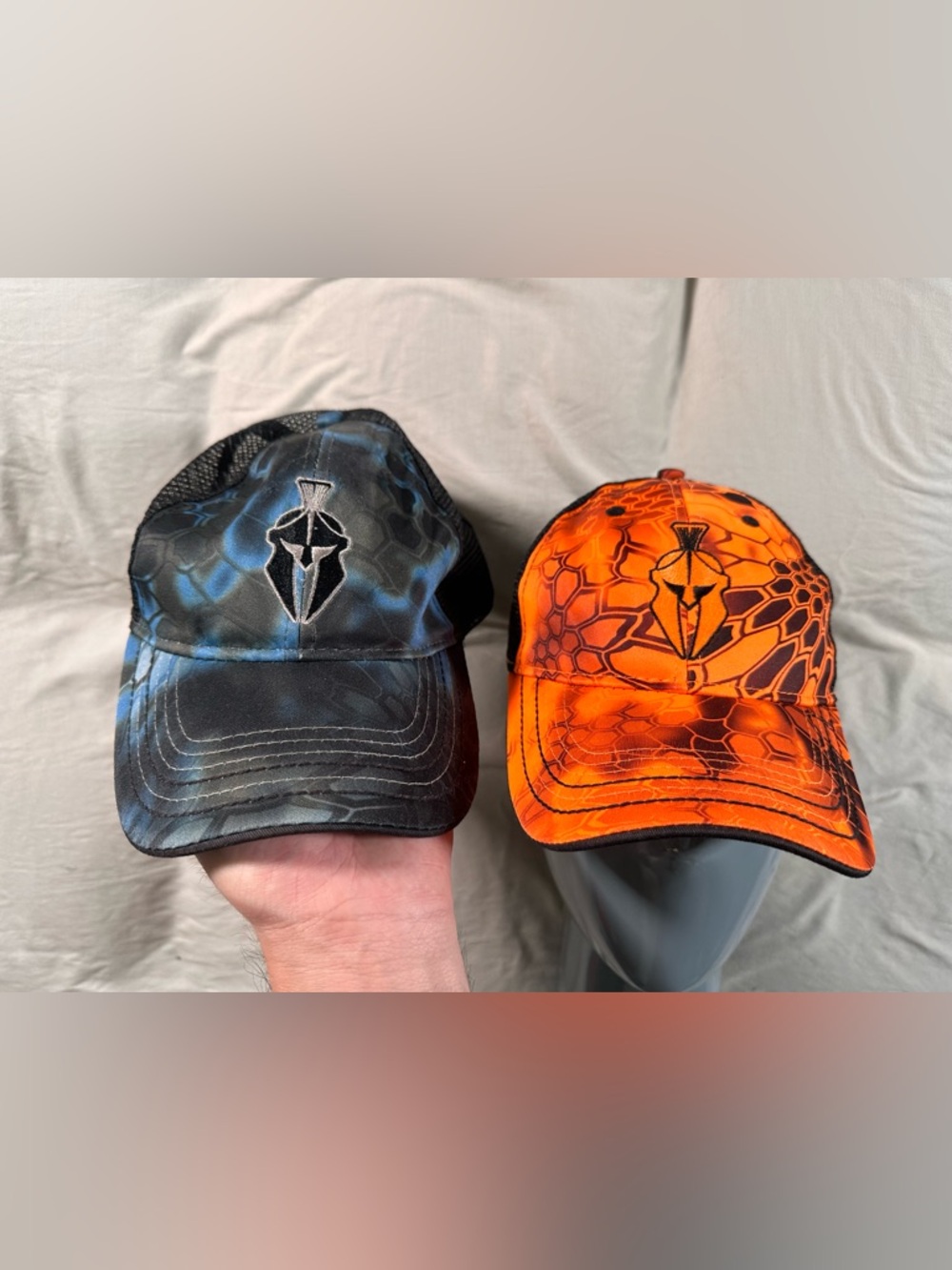 Kryptek Spartan Logo Camo Hat Set Military Utility Orange Blue Hunting Outdoor